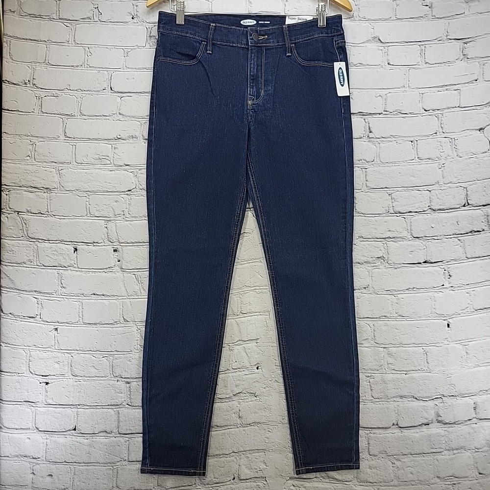 Old‎ Navy Jeans Womens Sz 8 Super Skinny Mid-Rise Ankle NEW NWT